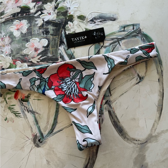 LAST PRICE ππ€TAVIK minimal coverage floral print swimming bottom π - Picture 4 of 8